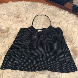 Abercrombie & Fitch polka dot lace top